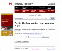 T&eacute;l&eacute;chargement du fichier D&eacute;claration des redevances sur le gaz